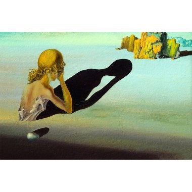 Remorse or sphinx embedded in the sand - Salvador Dalí